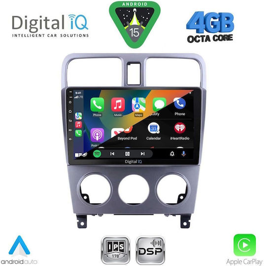 Digital IQ Car Audio System for Subaru Forester 2002-2008 Bluetooth USB WiFi GPS Apple CarPlay Android Auto with 9" Touch Screen