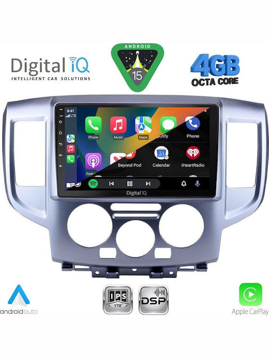 Digital IQ Car Audio System for Nissan NV200 2009-2020 Bluetooth USB WiFi GPS Apple CarPlay Android Auto with 9" Touch Screen