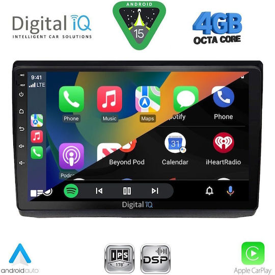 Digital IQ Ηχοσύστημα Αυτοκινήτου για Opel Vivaro Renault Trafic Nissan Primastar 2004-2015 (Bluetooth/USB/WiFi/GPS/Apple-Carplay/Android-Auto) με Οθόνη Αφής 10"