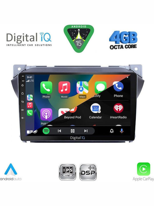 Digital IQ Car Audio System for Suzuki Alto Nissan Pixo 2009-2014 Bluetooth USB WiFi GPS Apple CarPlay Android Auto with 9" Touch Screen