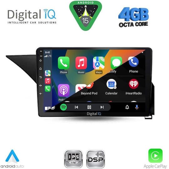 Digital IQ Car Audio System for Mercedes-Benz E Class 2012-2014 (Bluetooth/USB/AUX/WiFi/GPS/Apple CarPlay/Android Auto) with 10" Touch Screen
