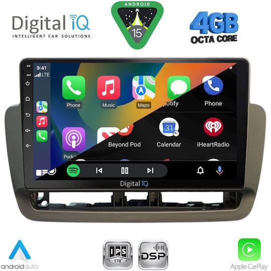 Digital IQ Car Audio System for Seat Ibiza 2012-2015 (Bluetooth/USB/WiFi/GPS/Apple CarPlay/Android Auto) with 9" Touch Screen