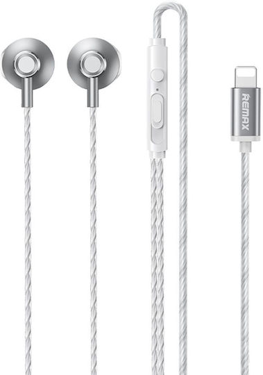 Remax RM-711i In-Ear Freisprecheinrichtung Kopfhörer mit Stecker USB-C Silber