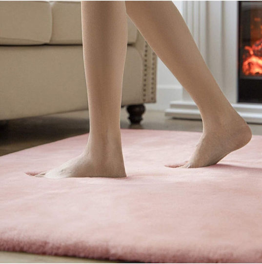 SteweHome Handmade Kids Rug Pink 120x180cm Thickness 60mm
