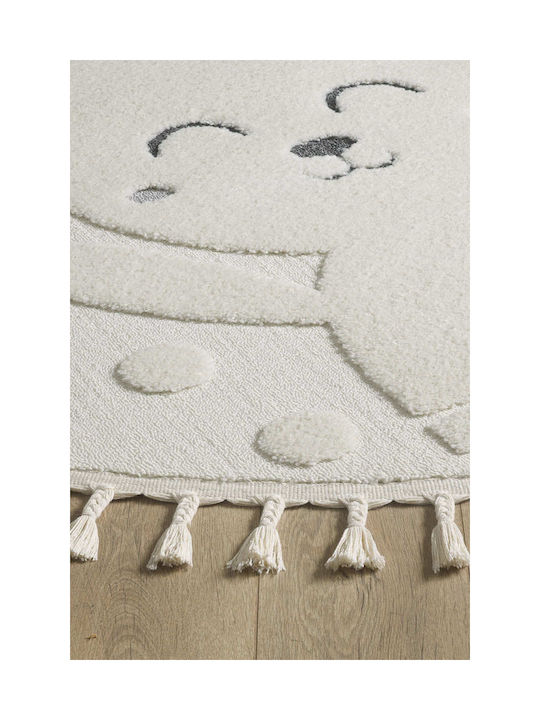 SteweHome Covor Pentru Copii Din Bumbac Bej Tăiat La Dimensiune Lățime 120cm 120x120cm