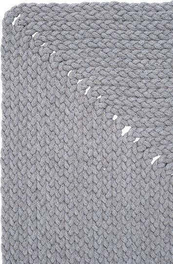 SteweHome Παιδικό Χαλί Γκρι Με το Μέτρο Πλάτους 80cm 80x300cm Πάχους 60mm
