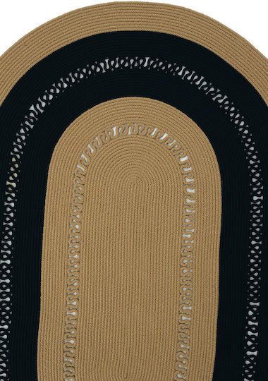SteweHome Handmade Kids Rug Black by Meter Width 80cm 80x300cm Thickness 60mm