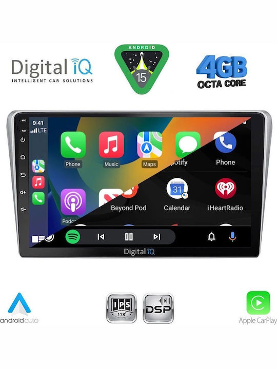 Digital IQ Car Audio System for Toyota Avensis 2003-2009 Bluetooth USB WiFi GPS Apple CarPlay Android Auto with 9" Touch Screen