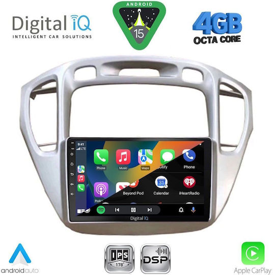 Digital IQ Ηχοσύστημα Αυτοκινήτου για Toyota Highlander 2002-2009 (Bluetooth/USB/WiFi/GPS/Apple-Carplay/Android-Auto) με Οθόνη Αφής 9"