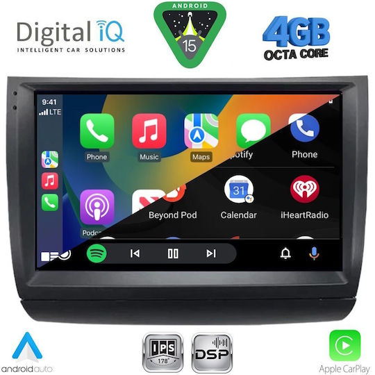 Digital IQ Ηχοσύστημα Αυτοκινήτου για Toyota Prius 2003-2009 (Bluetooth/USB/WiFi/GPS/Apple-Carplay/Android-Auto) με Οθόνη Αφής 9"