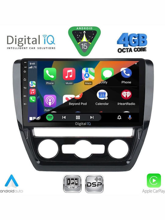 Digital IQ Car Audio System for Volkswagen Jetta 2010-2016 with Clima (Bluetooth/USB/WiFi/GPS/Apple CarPlay/Android Auto) with 10" Touch Screen