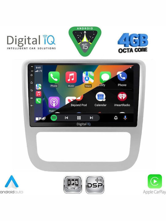 Digital IQ Car Audio System for Volkswagen Eos / Scirocco 2006 with Clima (Bluetooth/USB/WiFi/GPS/Apple CarPlay/Android Auto) with 9" Touch Screen
