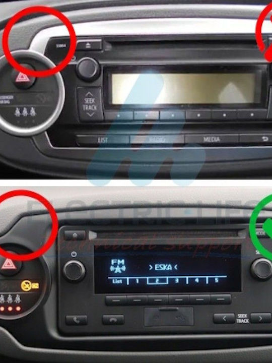 Digital IQ Auto-Audiosystem für Toyota Yaris 2015-2020 Bluetooth USB Eingebautes Wi-Fi GPS Apple CarPlay Android Auto mit 9 Zoll Touchscreen