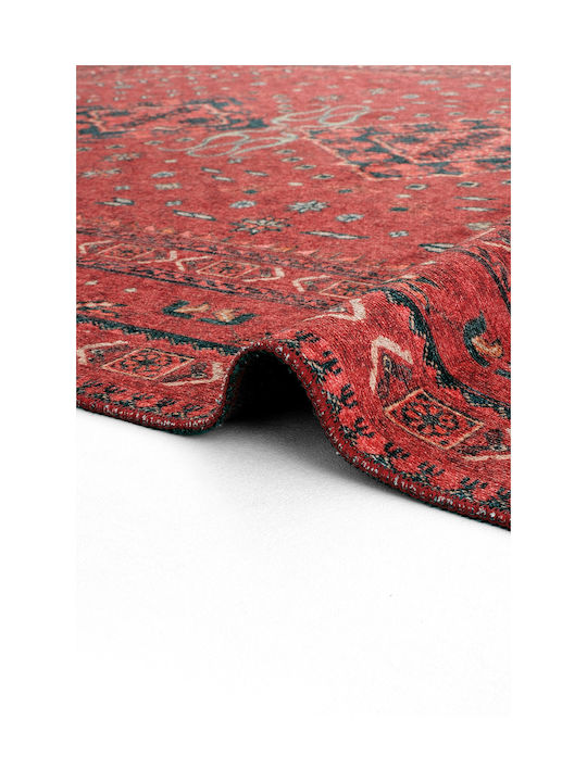 SteweHome Rectangular Burgundy Rug 95x250cm