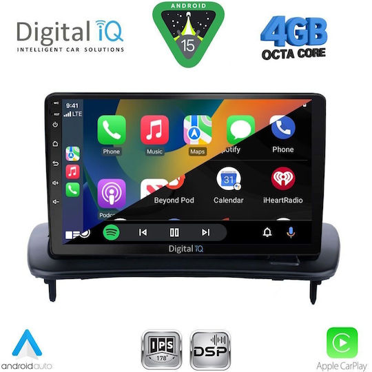 Digital IQ Car Audio System for Volvo C30 / S40 2005-2013 (Bluetooth/USB/WiFi/GPS/Apple CarPlay/Android Auto) with 9" Touch Screen