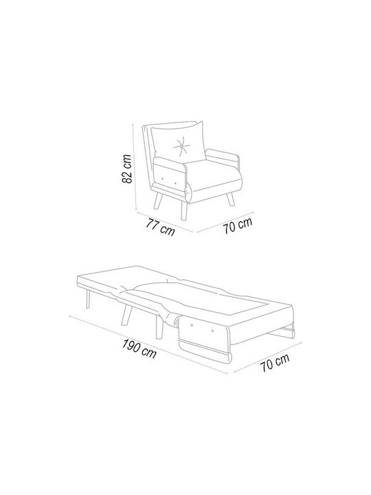 Apex Solo Scaun De Relaxare Gri 001095 77x70x82cm