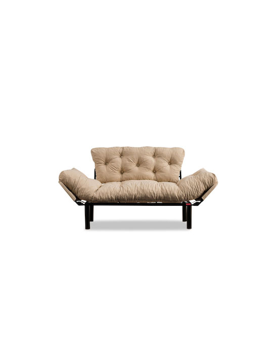 Tonne Διθέσιος Καναπές Κρεβάτι Μπεζ 155x70x85εκ.