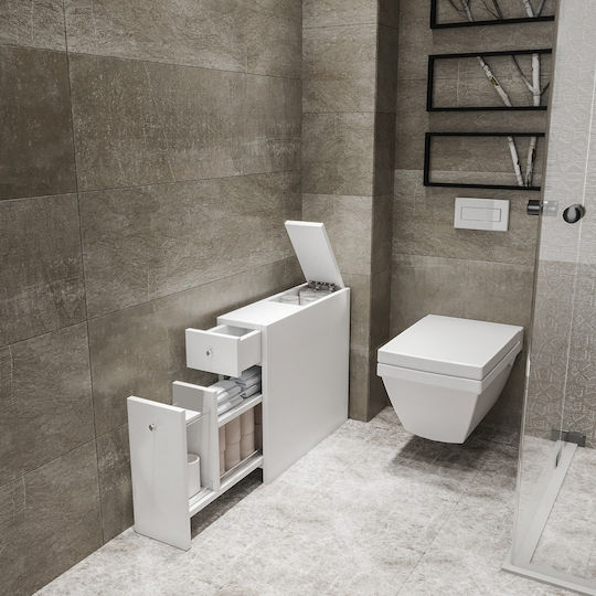 Fratelli Home Celana Бански Шкаф 60x20x55см Бял