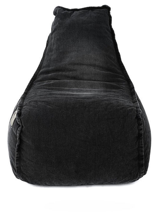 Kids Beanbag Black 35x40x60cm