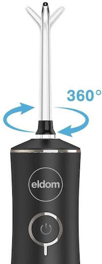 Eldom Water Flosser mit Reiseetui Schwarz