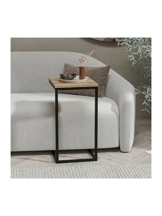 Rectangular Side Table Devona Wooden Brown W40xL35xH65cm