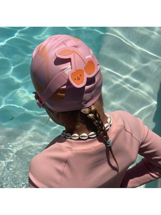 Sunnylife Kinder Badekappe aus Silikon Rosa
