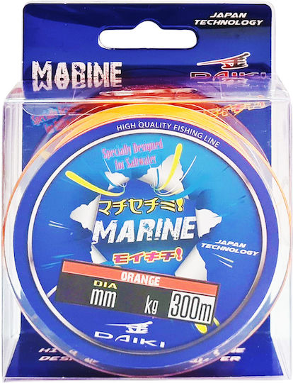 Daiki Marine Orange Fishing Line 300 m 0.35 mm 14 kg