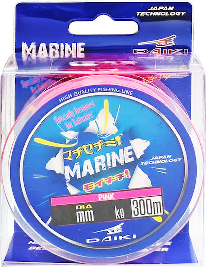 Πετονιά Daiki Marine Pink 300 Μ 0,25 Χιλ 8 Κιλά