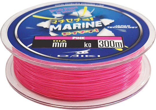 Πετονιά Daiki Marine Pink 300 Μ 0,25 Χιλ 8 Κιλά