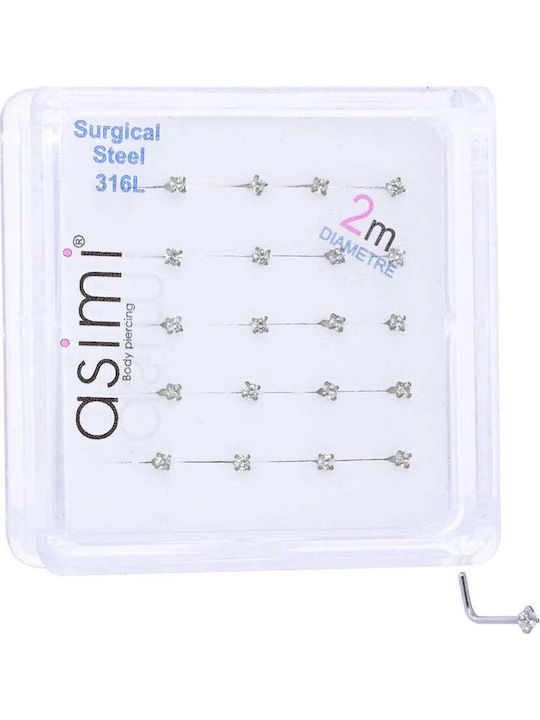 Asimi Body Piercing Σκουλαρίκι Μύτης 7 x 2mm Asimi Body Piercing Σκουλαρίκι Μύτης 7 x 2mm