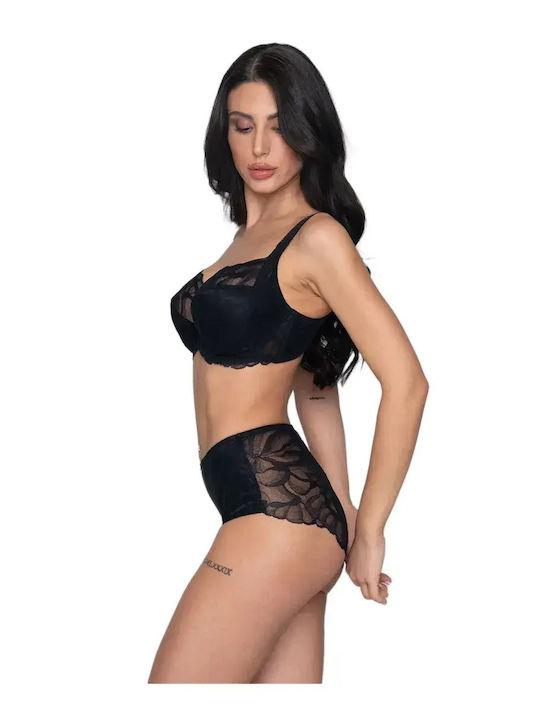 Melody Bra without Padding Underwire Black