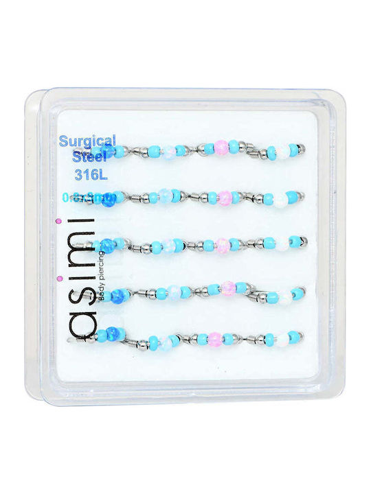 Asimi Body Piercing Σκουλαρίκι Κρικάκι Μύτης 10 x 0.8mm Asimi Body Piercing Σκουλαρίκι Κρικάκι Μύτης 10 x 0.8mm