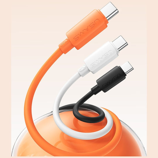 Usams USB 2.0 Kabel USB-C männlich - USB-C 30W Schwarz SJ788USB01