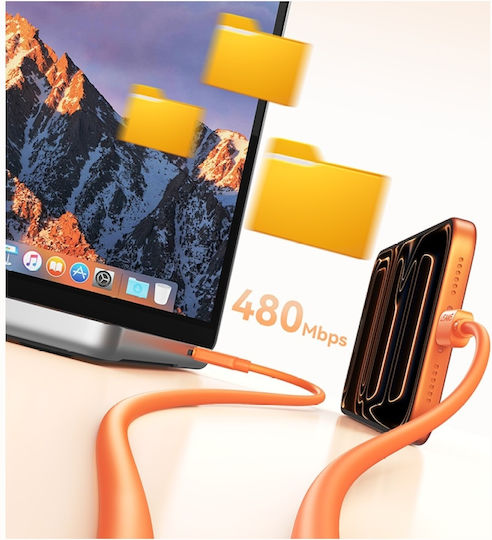 Usams USB 2.0 Kabel USB-C männlich - USB-C 30W Schwarz SJ788USB01