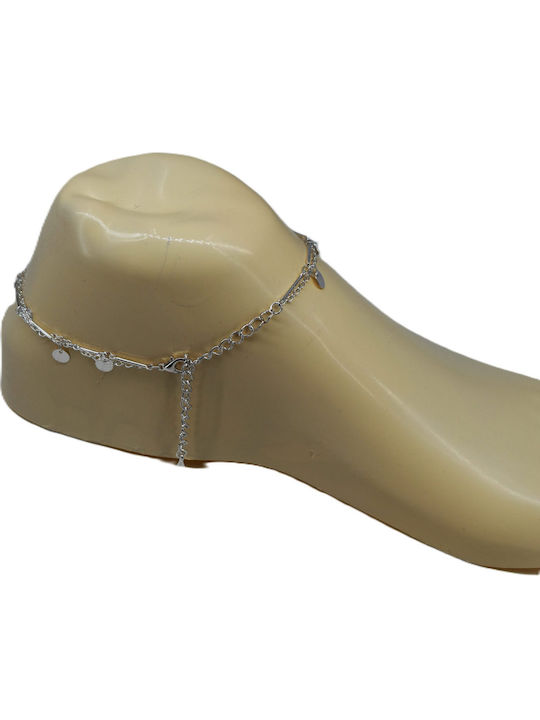 Women's Double Coin Anklet Chain K Ank23-194