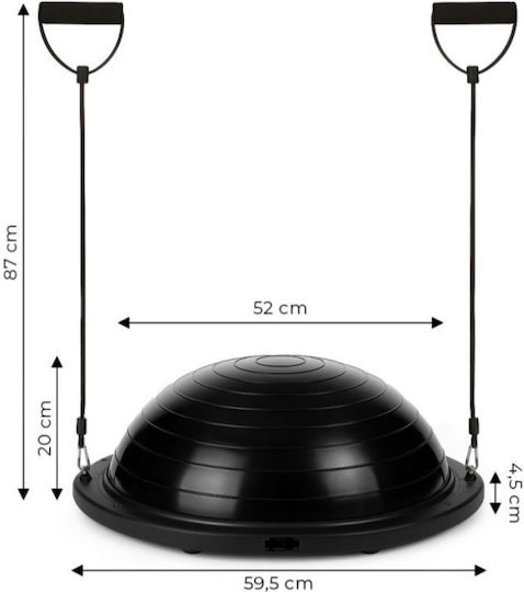 Μπάλα Pilates 61.5cm , 4.5kg σε Μαύρο Χρώμα