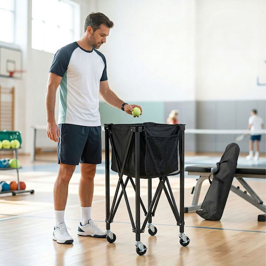Relaxdays Coș Pentru Bile De Tenis 10053628