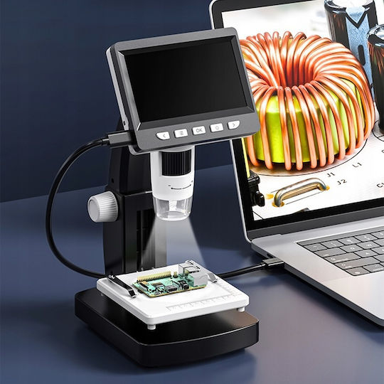 Microscop Digital Biologic USB Educațional cu Ecran