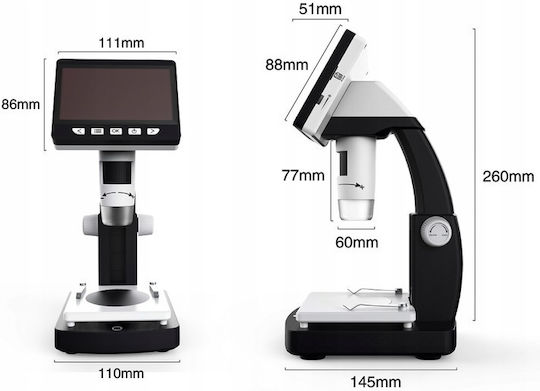 Microscop Digital Biologic USB Educațional cu Ecran
