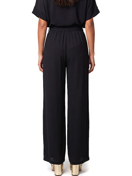 Moutaki Women's Pantaloons with Rubber Band Black