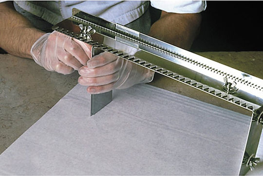 Stainless Steel Serrated Comb Leveling Tool Raplette 40cm De Buyer