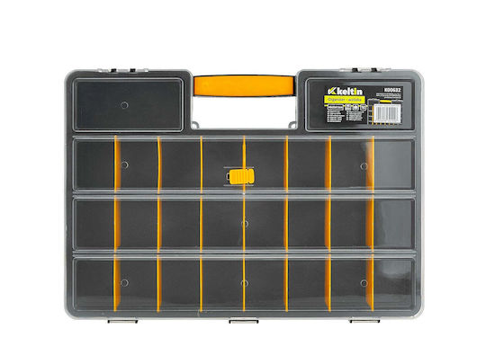 Geko Organizator Pentru Compartimente de Scule cu Divizoare Reglabile Transparent 46x33x7.5cm
