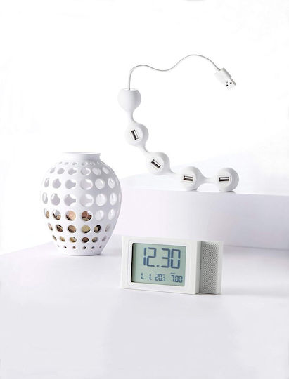 Lexon Peas Hub Hub 4 Θυρών USB 2.0 με σύνδεση USB-A Λευκό