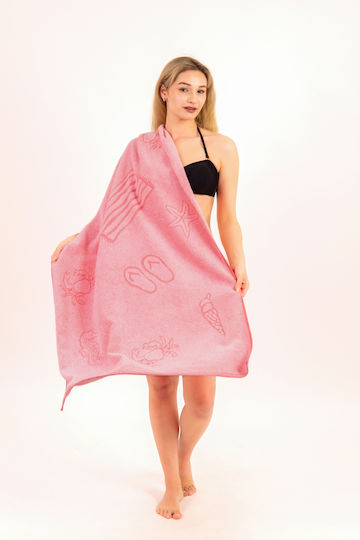 SteweHome SteweHome Strandtuch Baumwolle Rosa 140x70cm