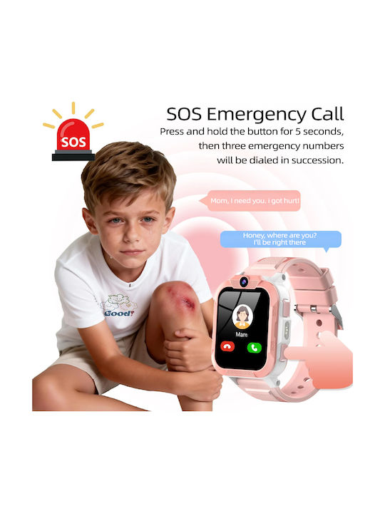 BlackView Kids Smartwatch with GPS & Camera Pink