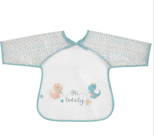 Babycalin Водоустойчива Гащеризон Текстилен с Дантеена Лента и Ръкавици Прозрачен за 12 м+