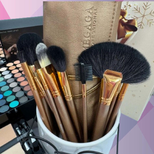 Cosmeticos Set Cu Pensule De Machiaj Pentru Blush 18 Bucăți