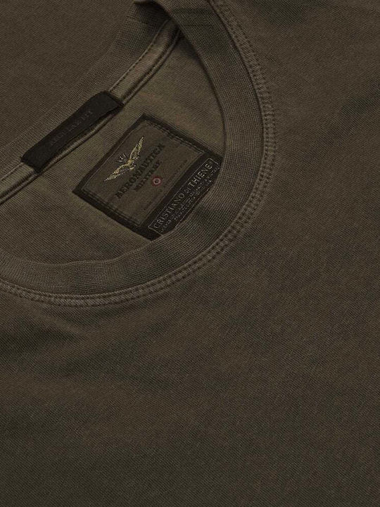 T-shirt Λαδί Σκούρο