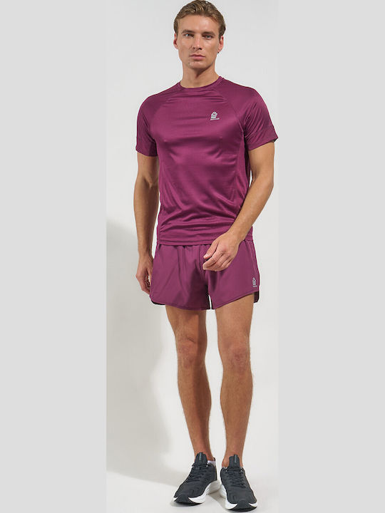 Sportliches Burgunder T-Shirt