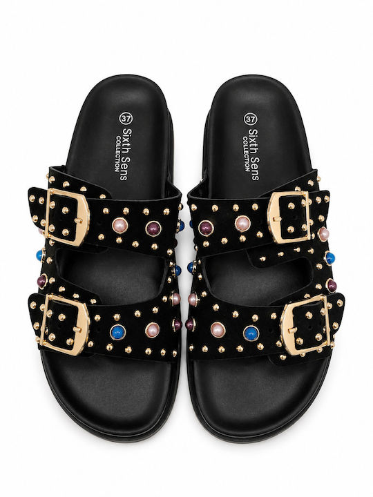 Women's Flat Sandals Black